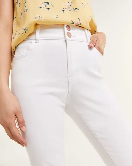 Jeans skinny blanc à la cheville - Petite