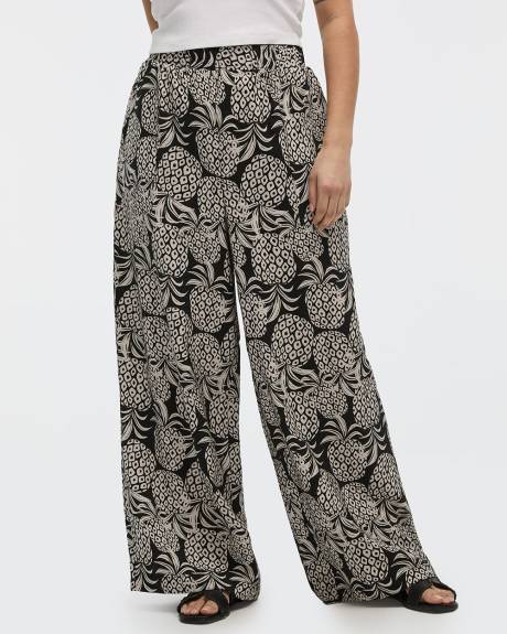 Pantalon &agrave; jambe large - Petite