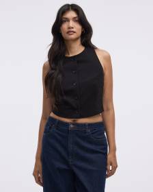 Sleeveless Crew-Neck Vest - The Timeless