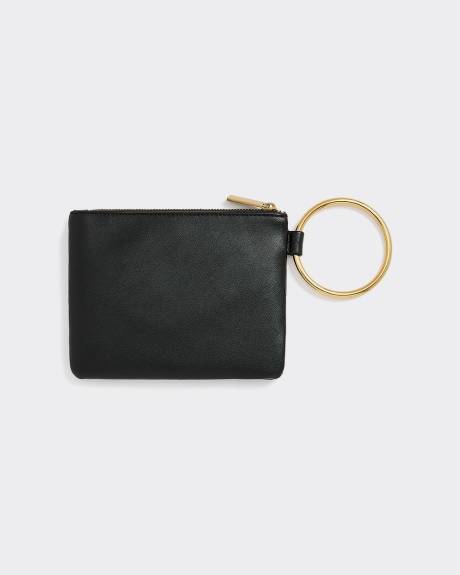 Faux Leather Card Holder