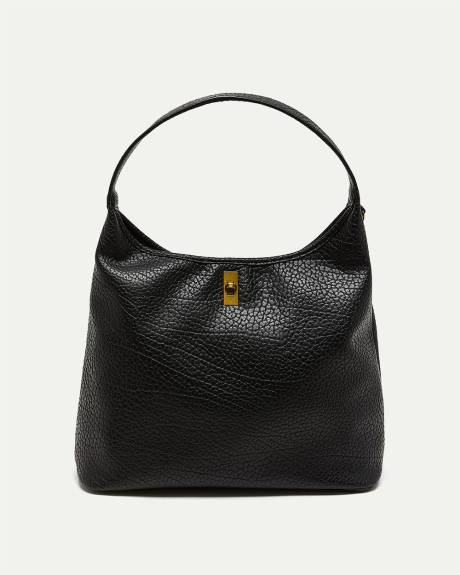 Oversized Faux-Leather Tote Bag