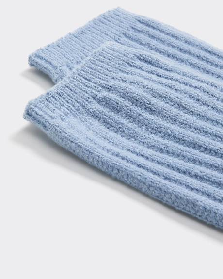 Bas d'hiver en tricot torsadé