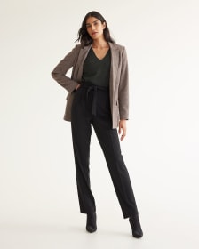 Tapered-Leg High-Rise Pants - Tall