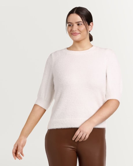 Crew Neck Pullover Knit from Feather Yarn