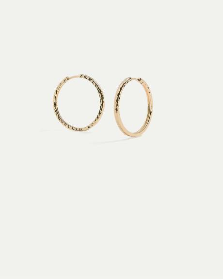 Hammered Hoops