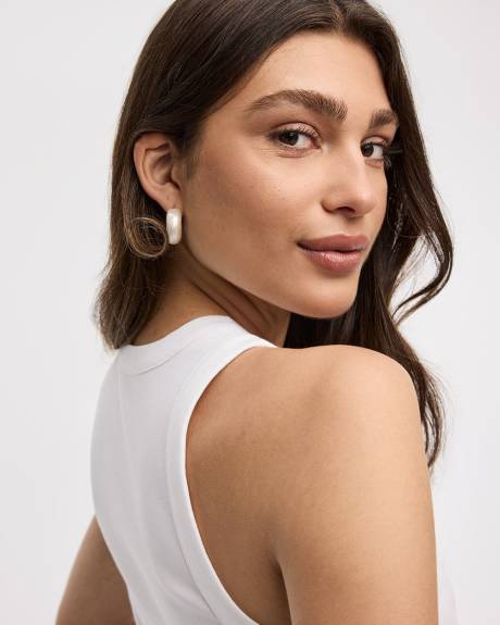 Ribbed Crew-Neck Tank - R Essentials