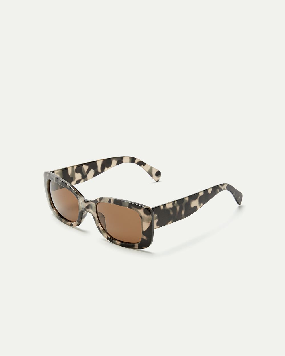 Rectangular Tortoiseshell Sunglasses
