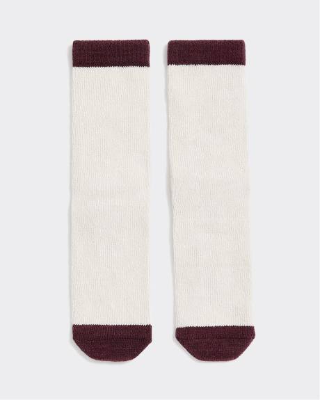 Bas d'hiver avec citation