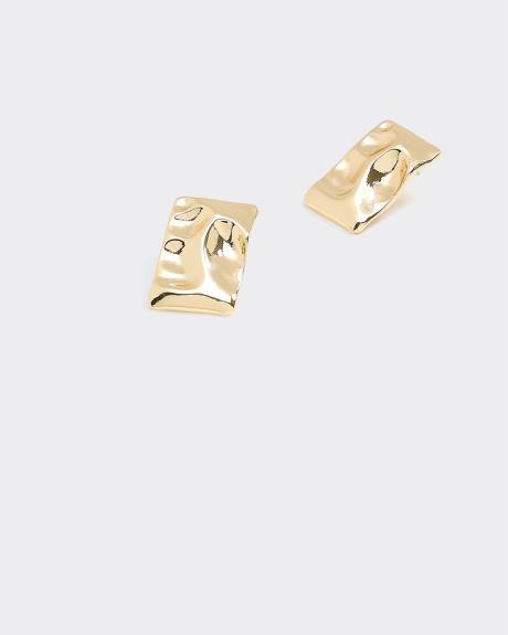 Organic Rectangle Earrings