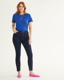 Skinny-Leg Super High-Rise Curvy Jean, Signature Soft