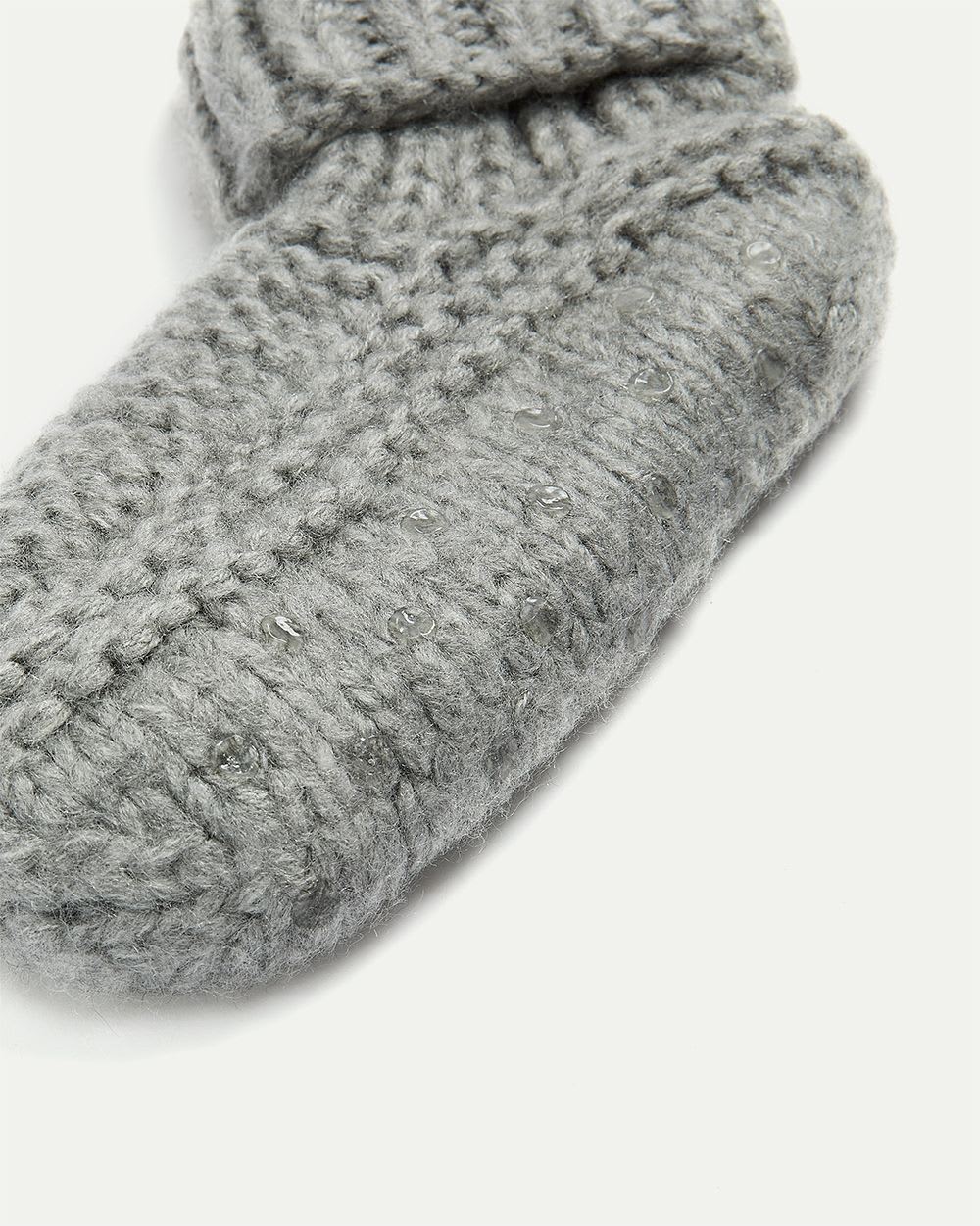 Fold-Over Knitted Slippers