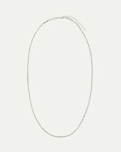 Long Double-Chain Necklace