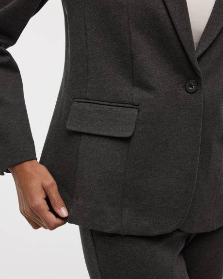 Veston ajusté en tricot à un bouton - Le Stretch Moderne (MD)