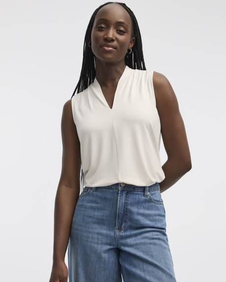 Haut sans manches à col V