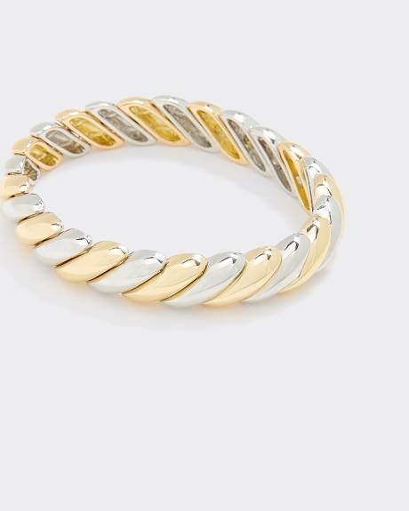 Two-Tone Elastic Bracelet