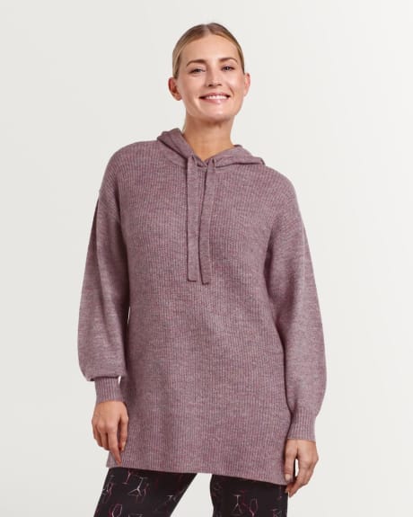 Hooded Drawstring Tunic Pullover