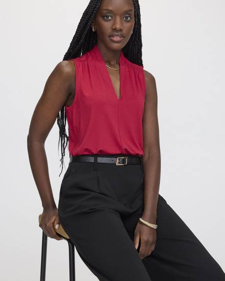 Haut sans manches à col V