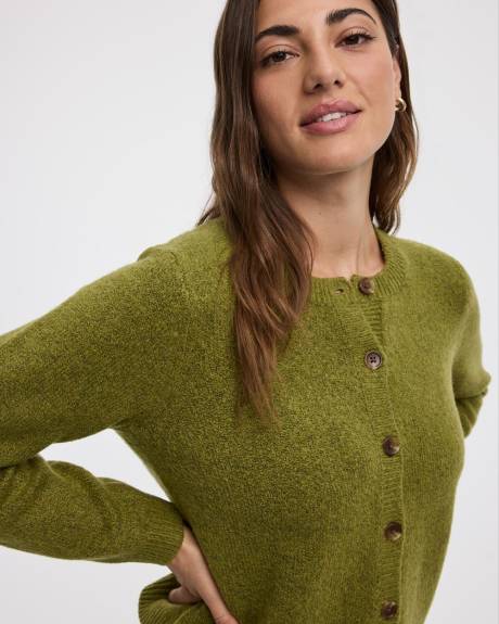 Cardigan DouceMaille à manches longues et col rond