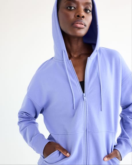 Hooded French Terry Jacket - Hyba