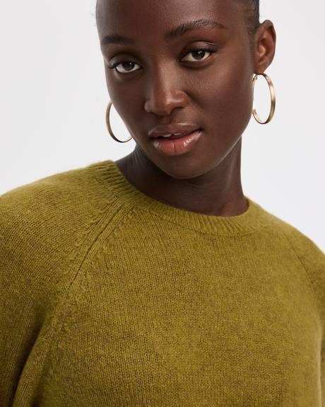 Robe DouceMaille à manches longues et col rond