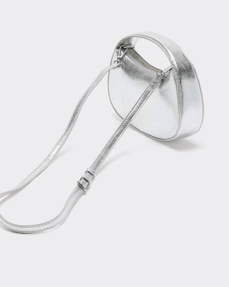 Sac structuré métallique ovale