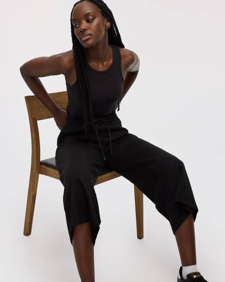 Pantalon court &agrave; jambe large - Hyba