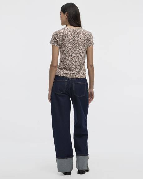 T-shirt à manches courtes et col rond - R Essentials