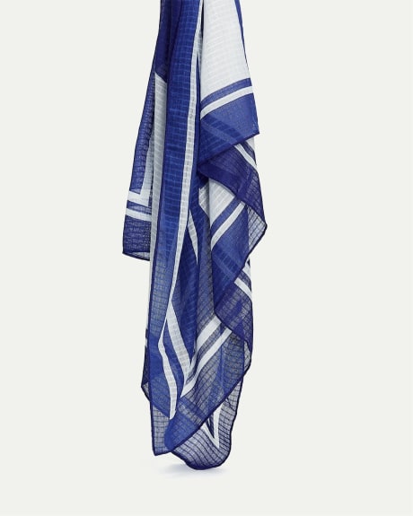 Scarf with Abstract Print