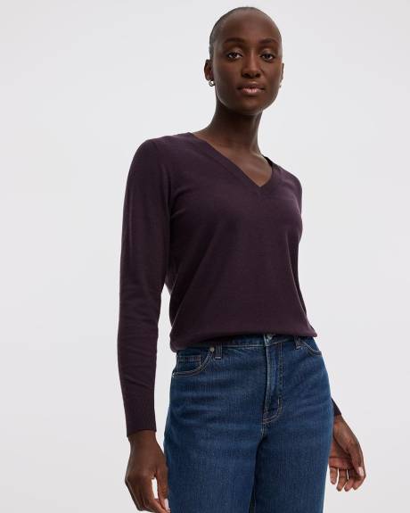 Pull à manches longues et col V - R Essentials