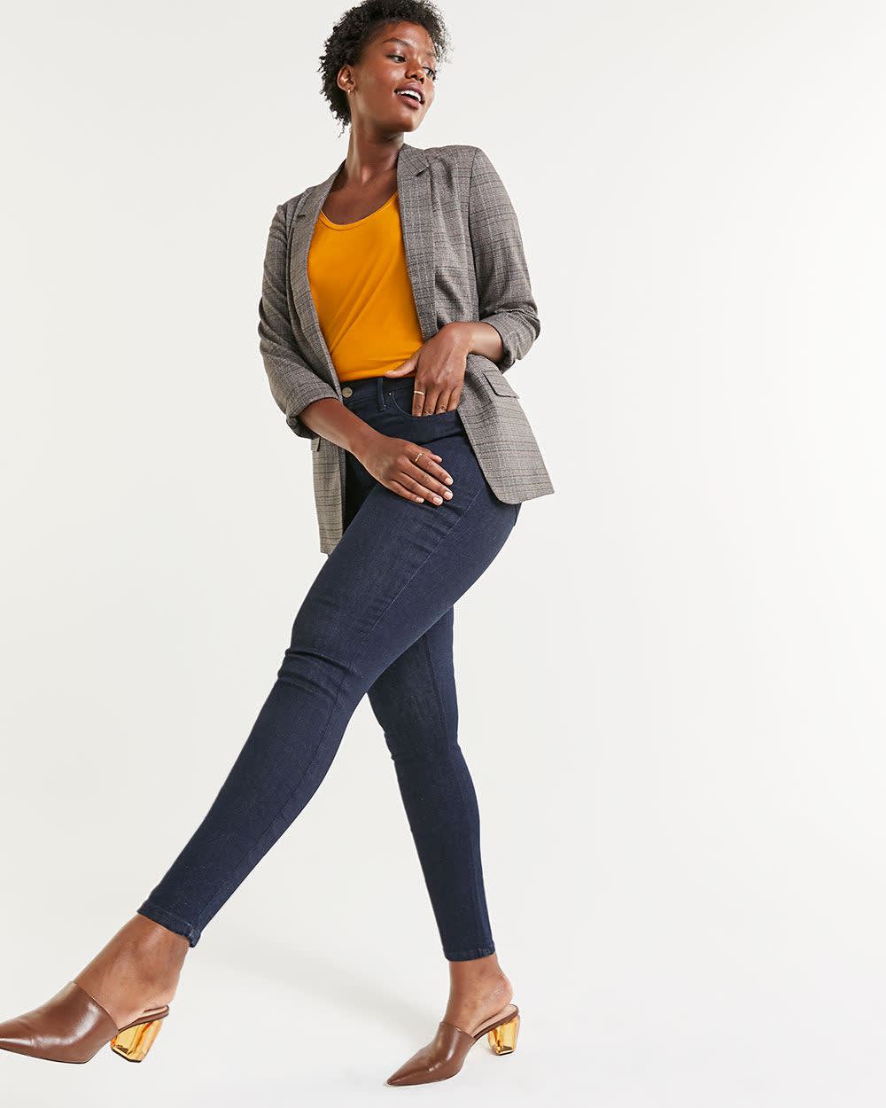 high waisted jeans for curves