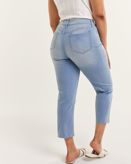 Super High Rise Light Wash Cropped Jeans