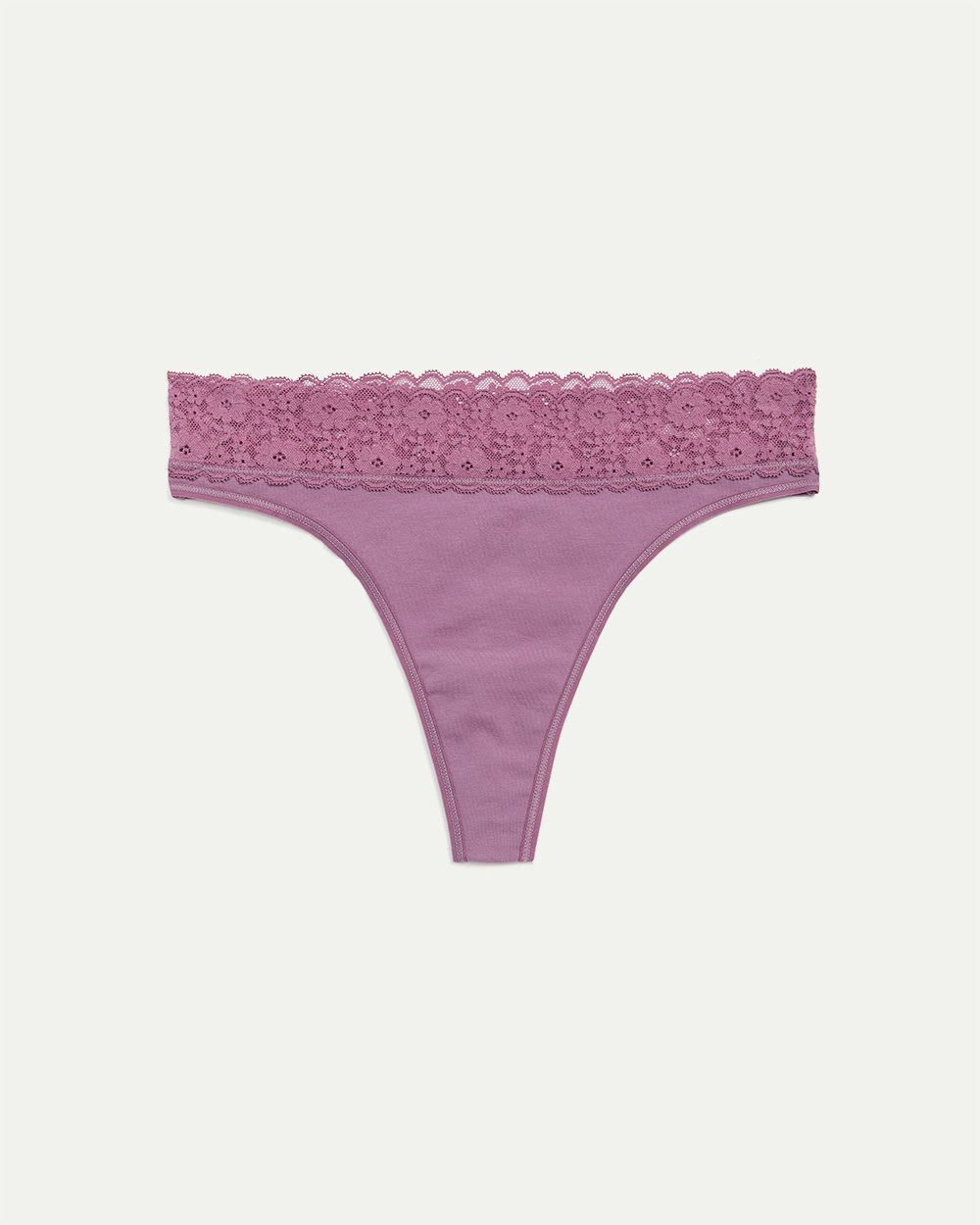 Cotton Tanga Panties with Lace Waistband, R Line | Reitmans