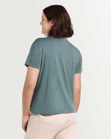 T-shirt à manches courtes en coton modal