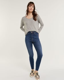 Super High Rise Forward Seam Skinny Jean