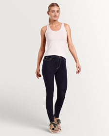 Rinse Wash Pull On Jeans - Petite