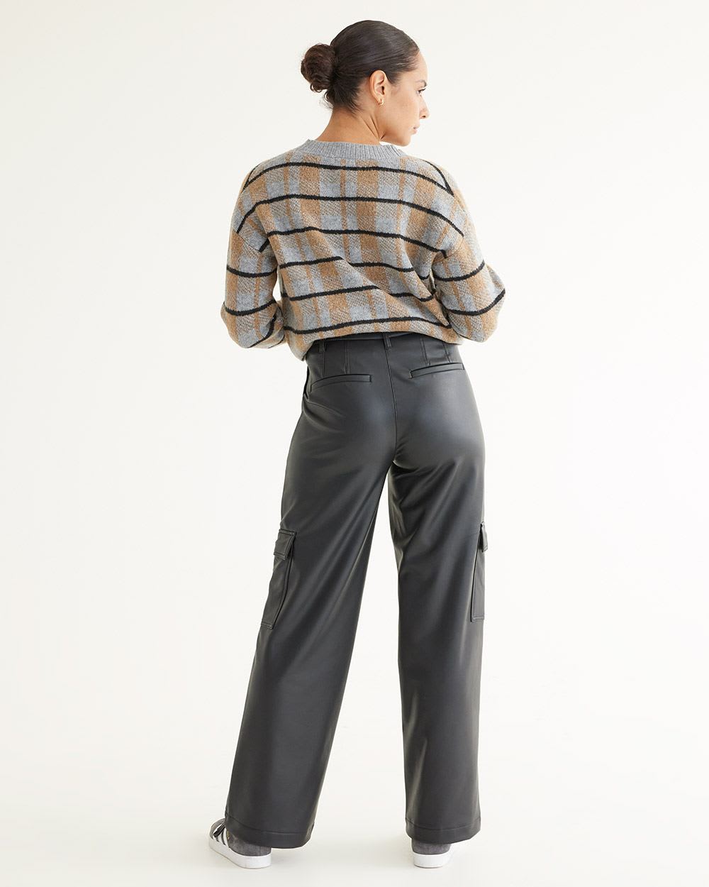 Wide-Leg Cargo Faux Leather Pants - Tall | Tall | Reitmans