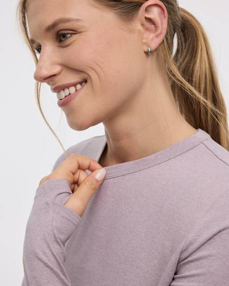 Long-Sleeve Crew-Neck Top - Hyba