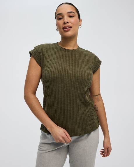 Extended-Sleeve Crew-Neck T-Shirt