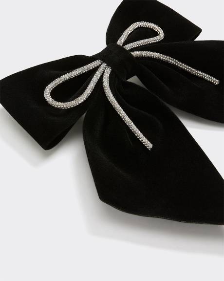 Hair Clip with Velvet Bow