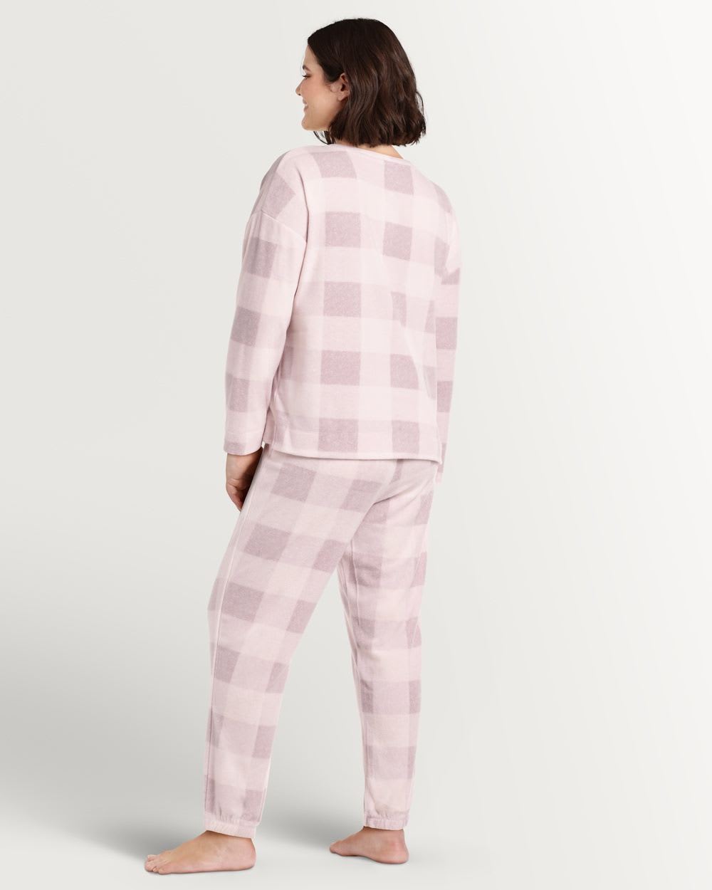 Pyjama de luxe en molleton à carreaux