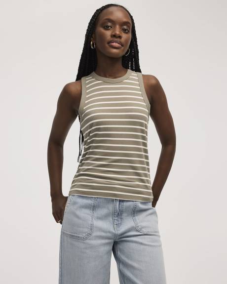 Ribbed Crew-Neck Tank - R Essentials
