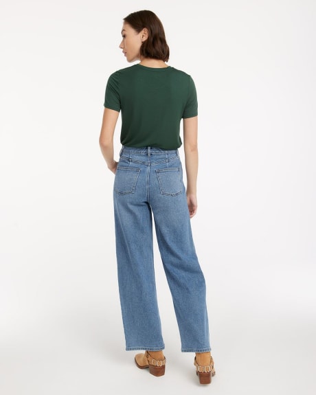 Super High-Rise Medium Wash Jean with Wide Leg - Tall