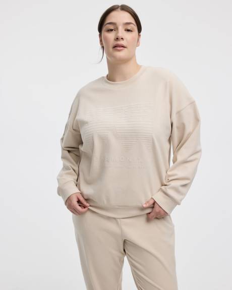 Long-Sleeve Crew-Neck Polar Fleece Sweater - Hyba