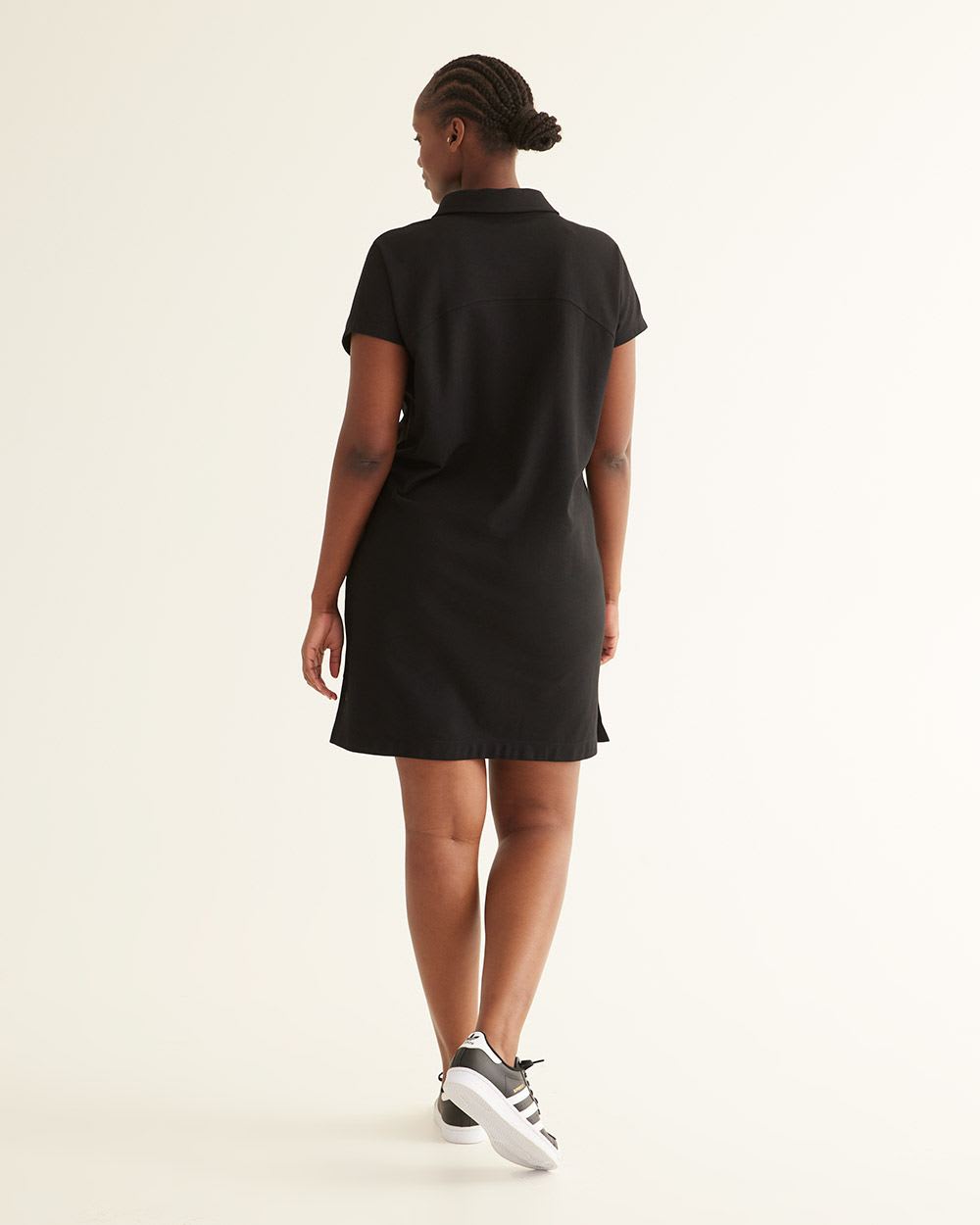 Short-Sleeve Polo Piqué Dress
