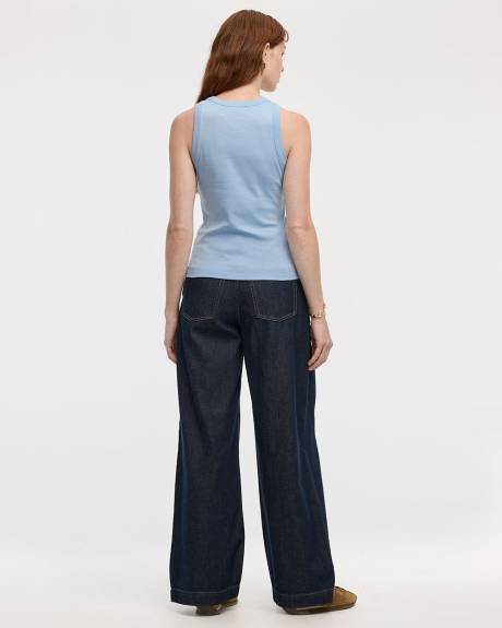 Camisole côtelée à col rond - R Essentials