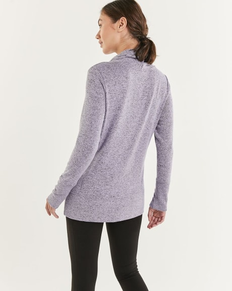 Brushed Snit Funnel Neck Pullover Hyba