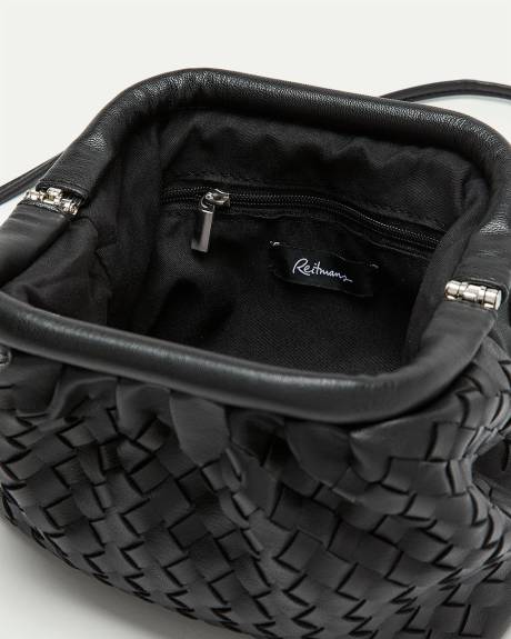 Sac &agrave; main en faux cuir avec bandouli&egrave;re amovible