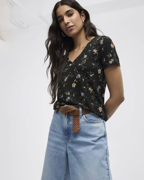 T-shirt à col V - R Essentials