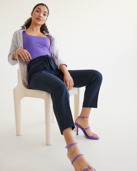 Tapered-Leg High-Rise Ankle Pant - Tall