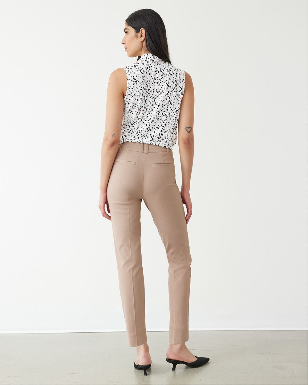 Slim-Leg High-Rise Ankle Pants - The Iconic